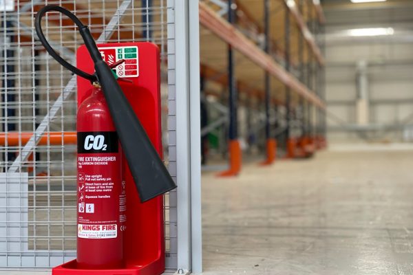 5kg Co2 Fire Extinguisher on single stand